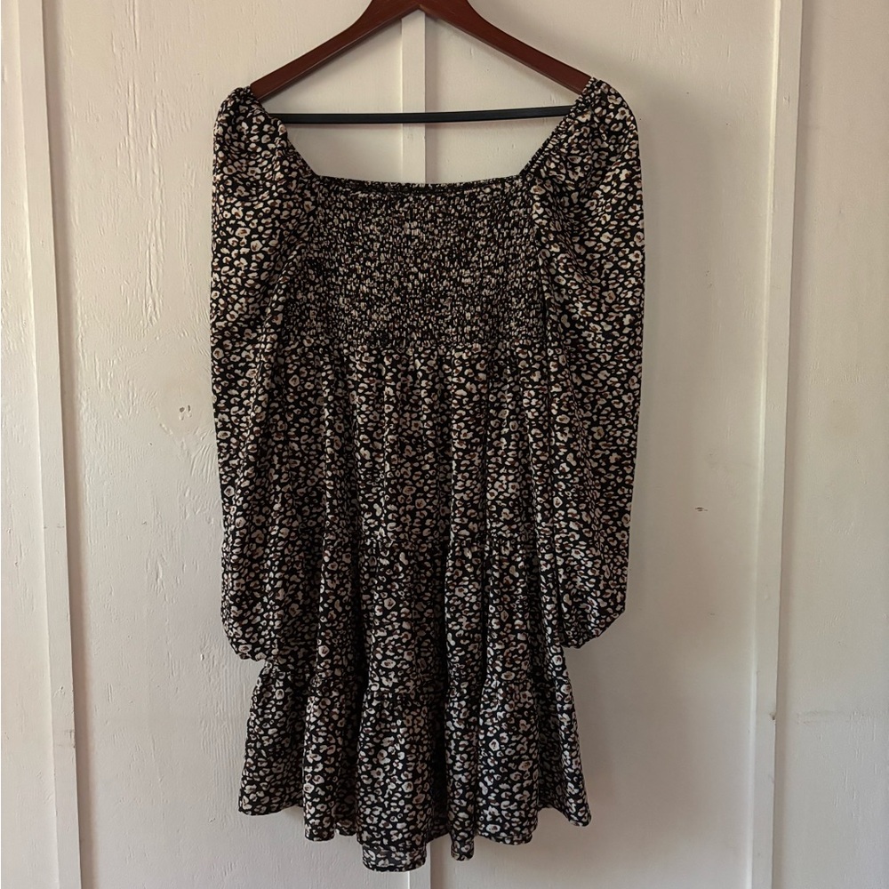 Smocked maternity dress